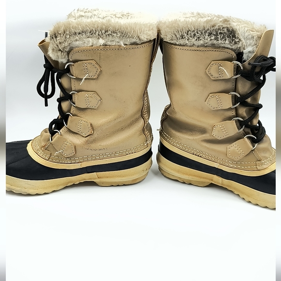 SOREL Manitou Vintage Winter Snow Boots Size 5 Made in Canada Wool Lined - Picture 3 of 7